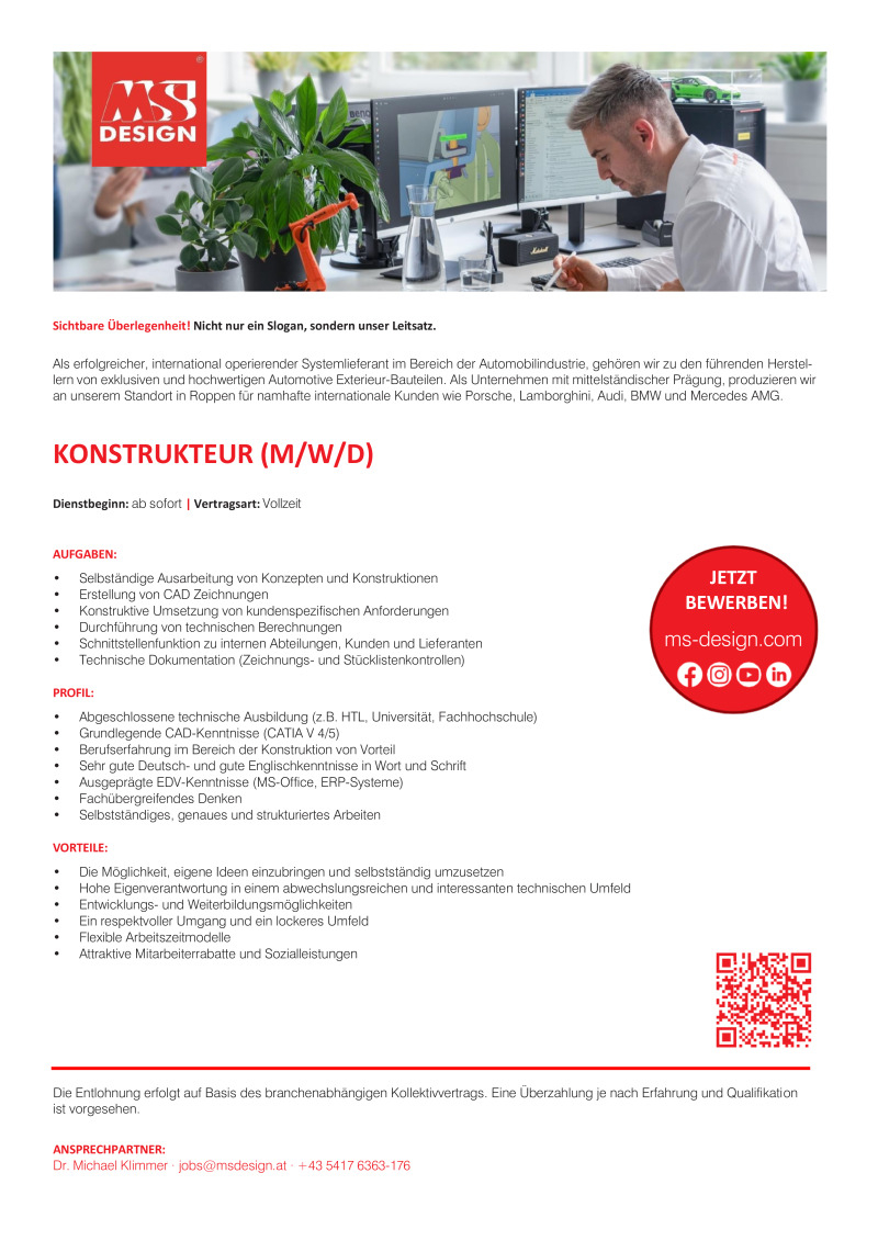 Konstrukteur (m/w/d)