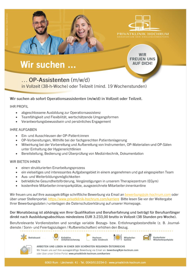 OP-Assistenz (m/w/d)