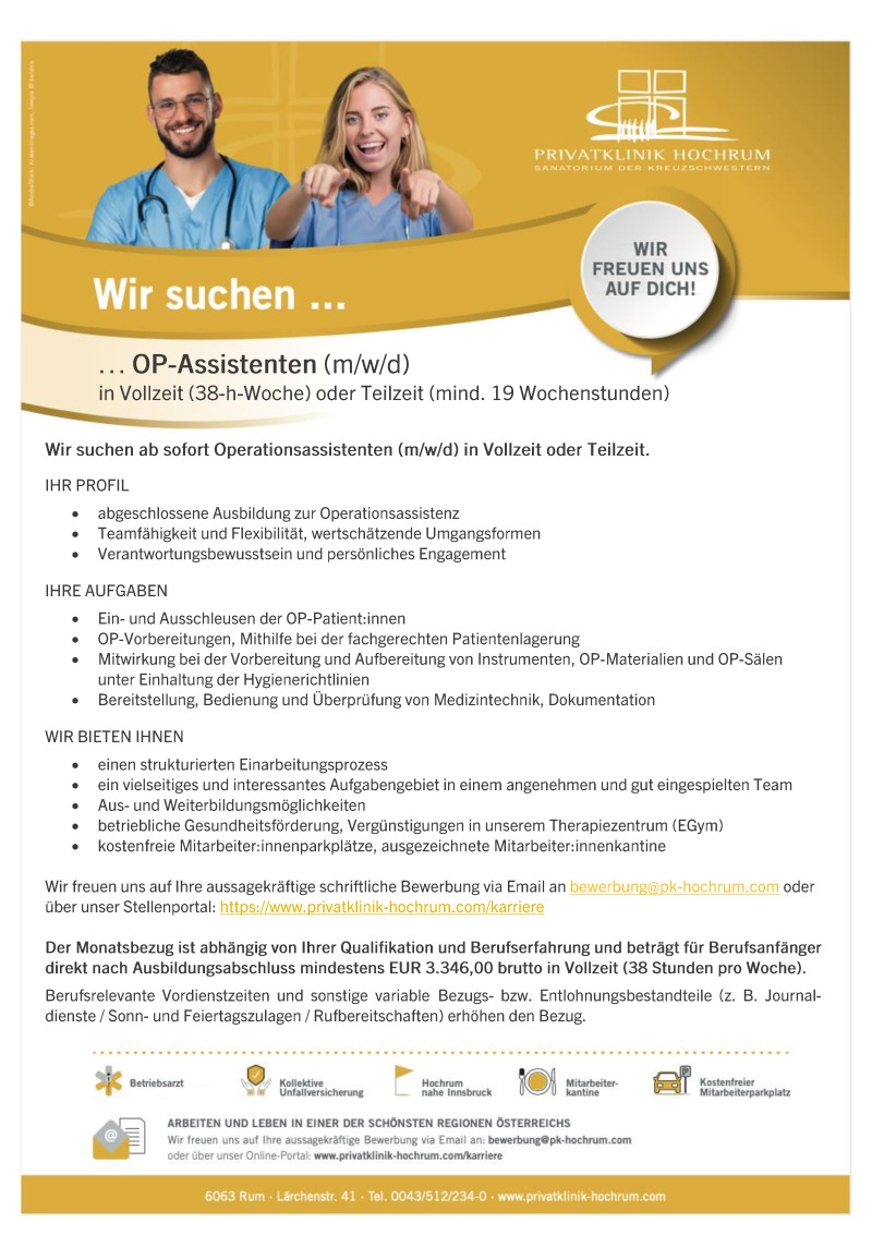 OP-Assistenz (m/w/d)