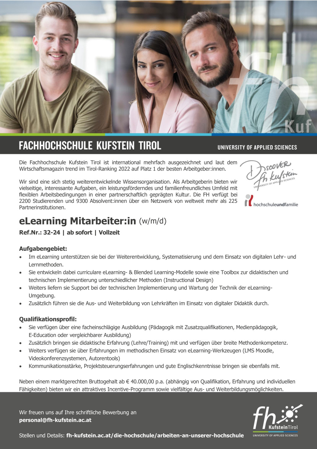 eLearning Mitarbeiter:in (w/m/d)