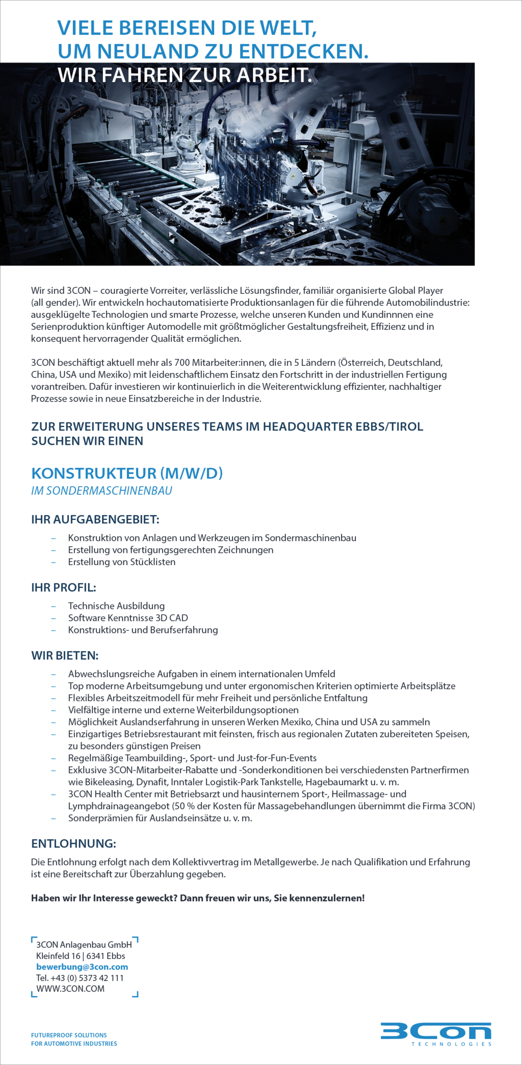 Konstrukteur im Sondermaschinenbau (m/w/d)