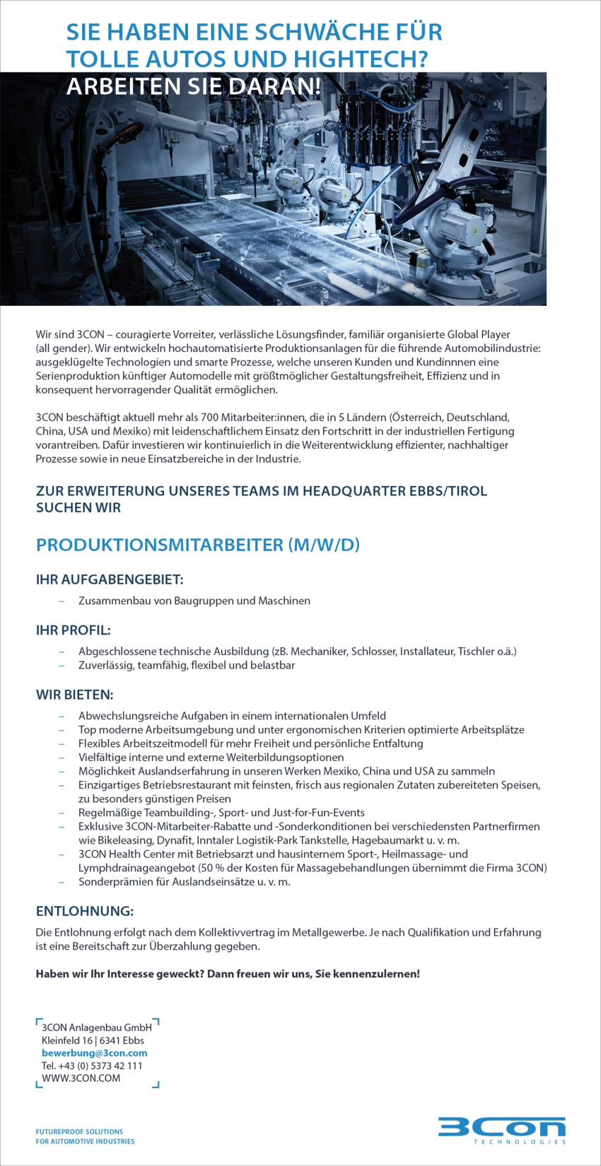 Produktionsmitarbeiter (m/w/d)