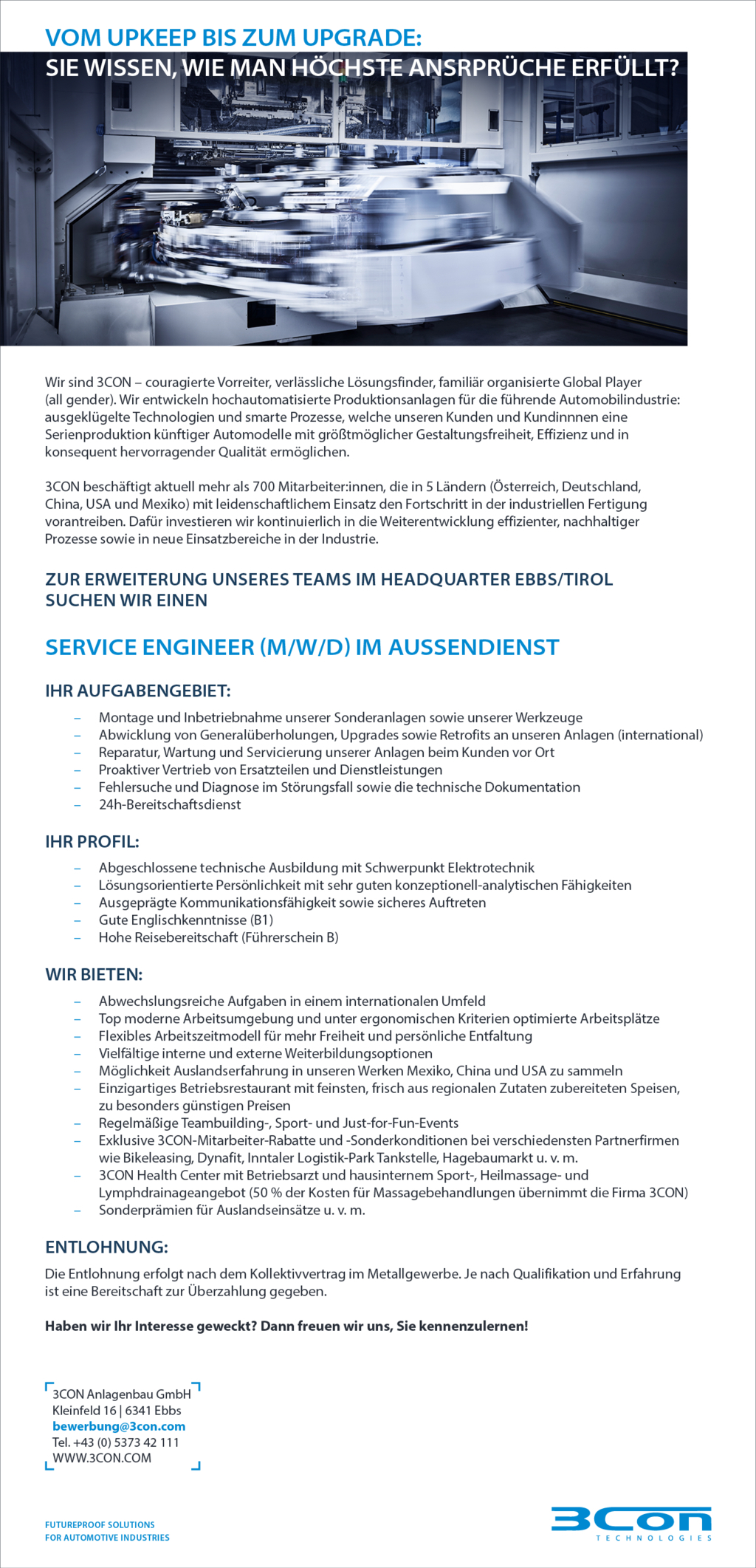 Service Engineer (M/W/D) im Aussendienst