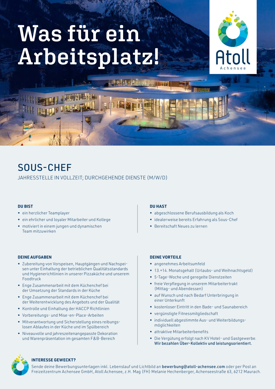 Sous-Chef (m/w/d)