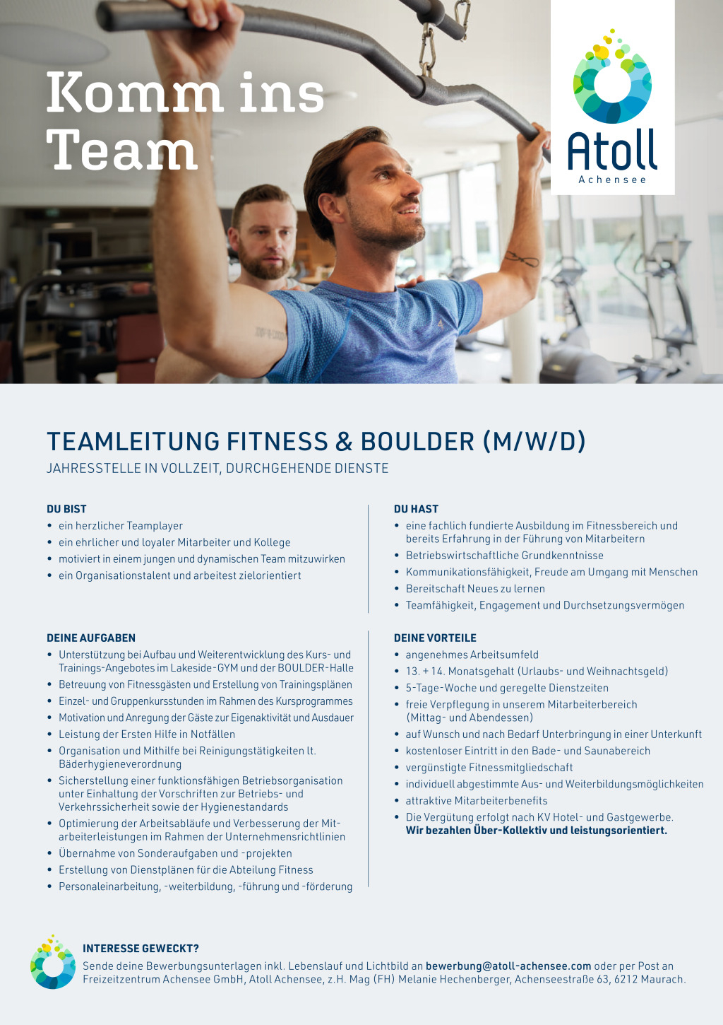 Teamleitung Fitness & Boulder (m/w/d)