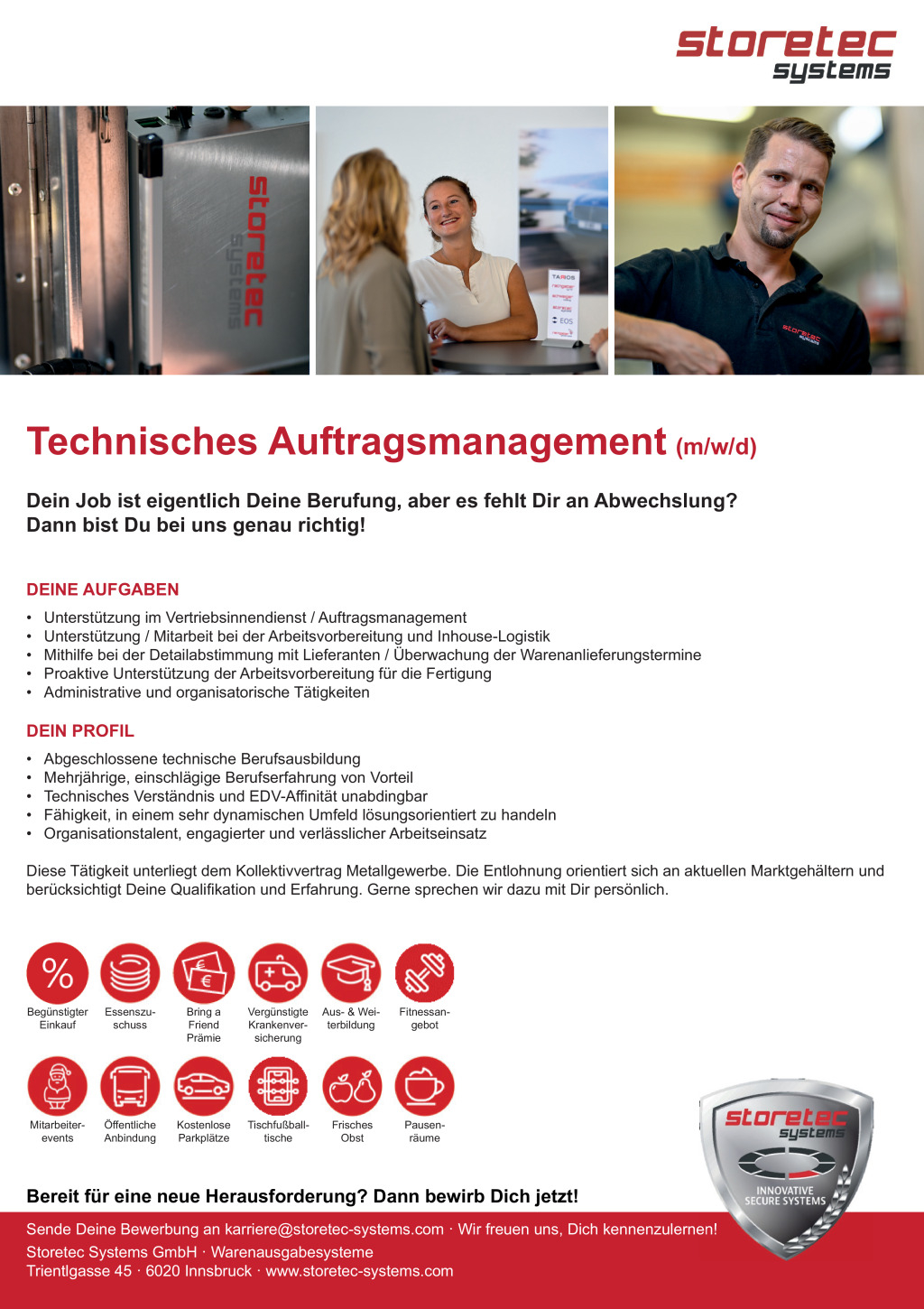 Technisches Auftragsmanagement (m/w/d)