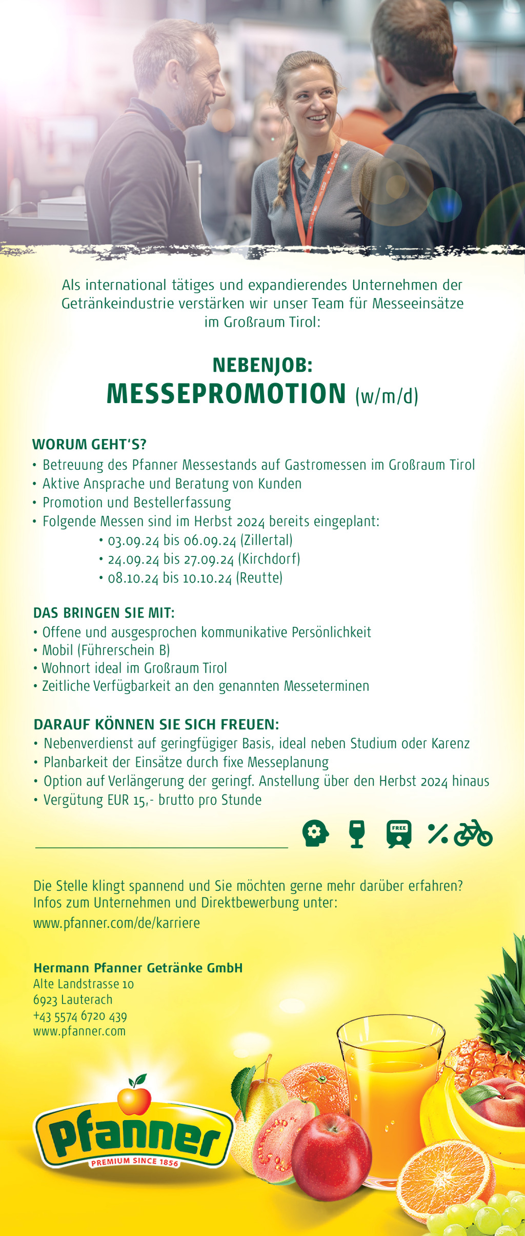 Nebenjob Messepromotion m/w/d