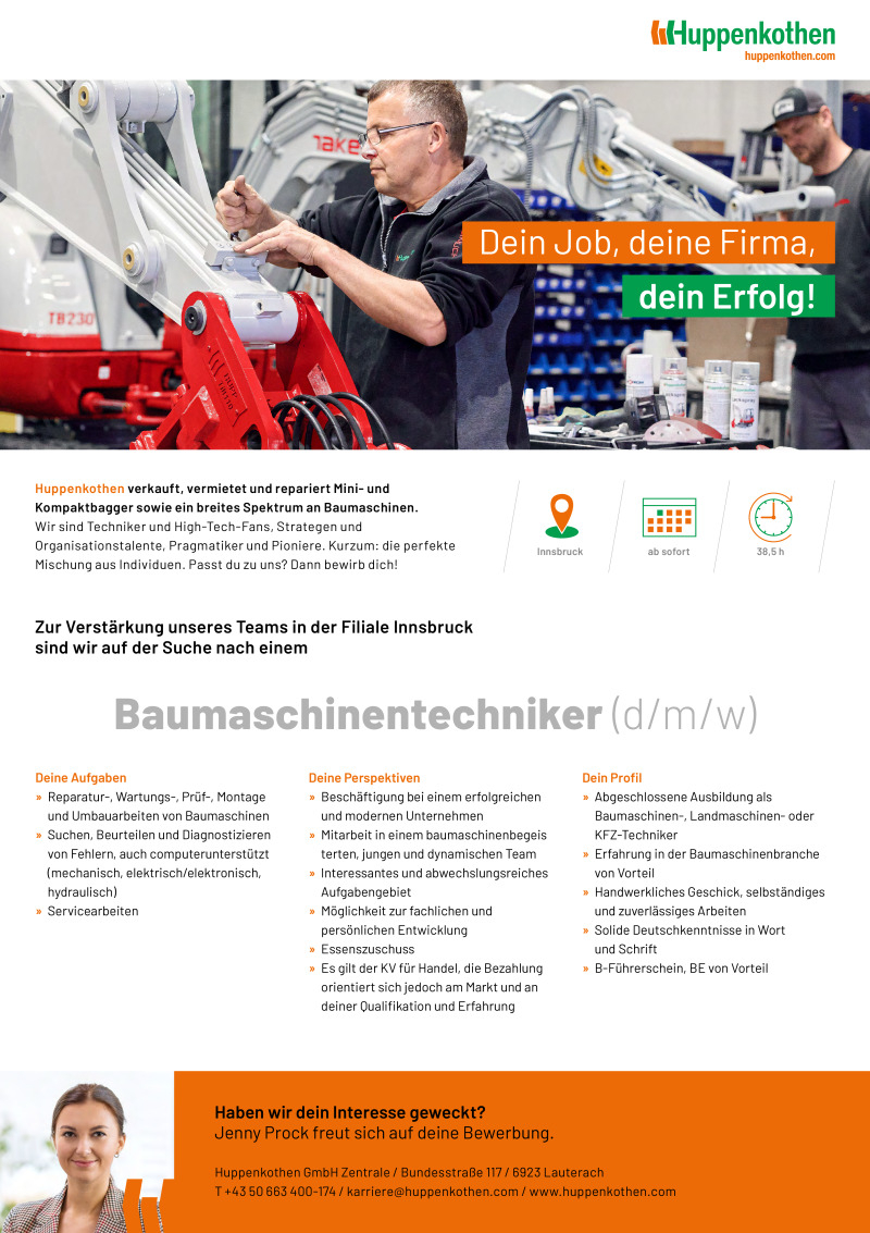 Baumaschinentechniker (d/m/w)