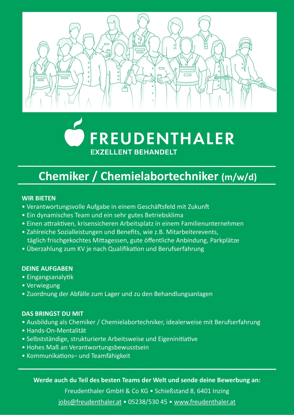 Chemiker / Chemielabortechniker (m/w/d)