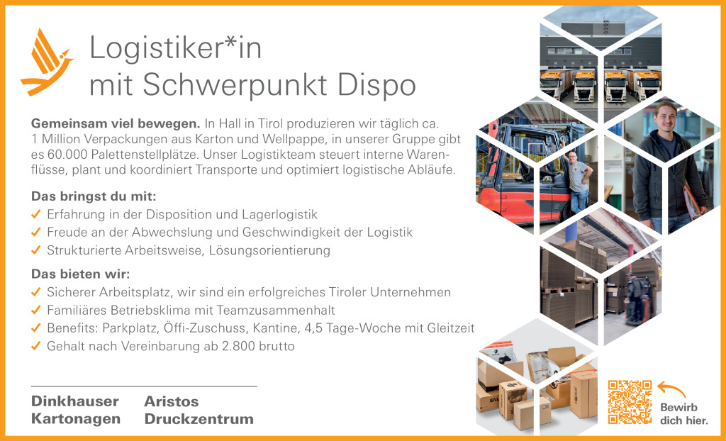 Logistiker*in mit Schwerpunkt Dispo