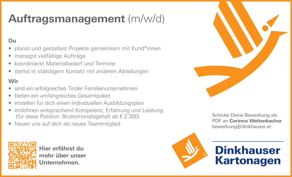 Auftragsmanagement (m/w/d)