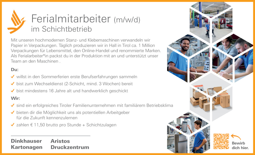 Ferialmitarbeiter (m/w/d)