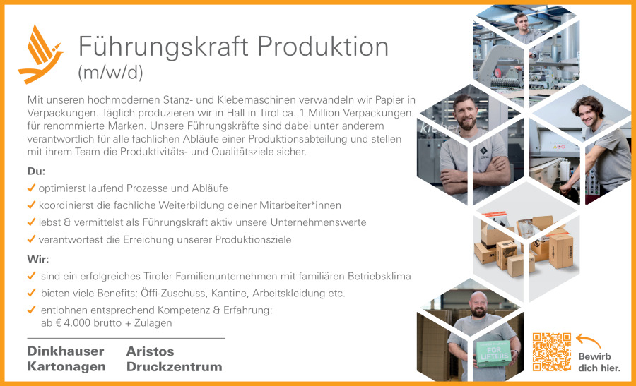 Führungskraft Produktion (m/w/d)