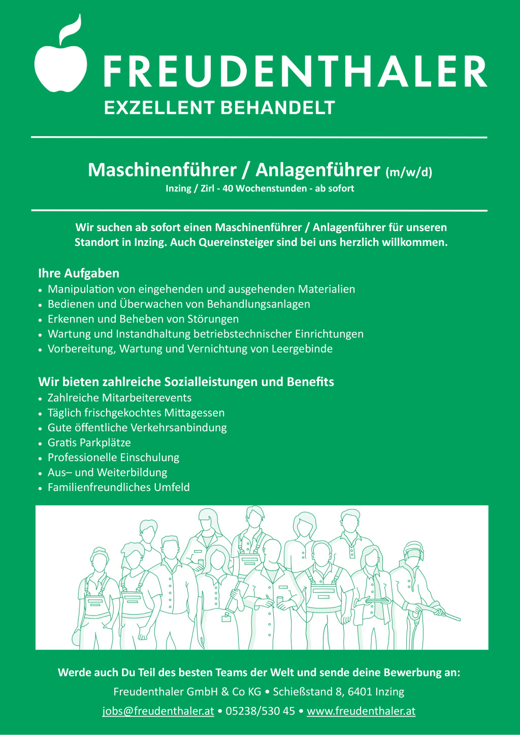 Maschinenführer / Anlagenführer (m/w/d) 